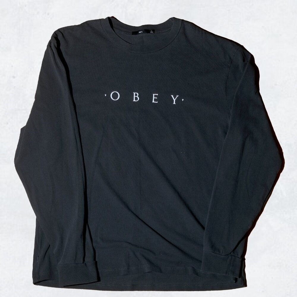 BNWT Obey Dusty Black XL Long Sleeve Tee Shirt